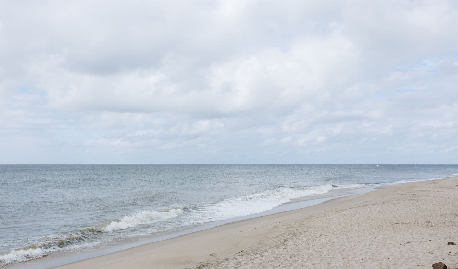 Light waves hitting shore at Madaket Beach.